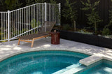 Petra Sphere Side Table Burgundy