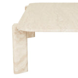 Amara Geo Coffee Table Natural Travertine