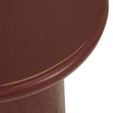 Petra Sphere Side Table Burgundy