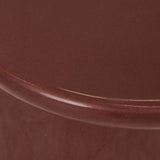 Petra Sphere Side Table Burgundy