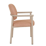 Lori Metal Metal Frame Dining Chair Peach
