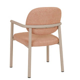 Lori Metal Metal Frame Dining Chair Peach
