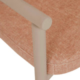 Lori Metal Metal Frame Dining Chair Peach