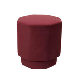 Octavius Ottoman Plum Velvet