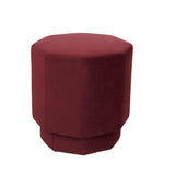 Octavius Ottoman Plum Velvet
