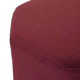 Octavius Ottoman Plum Velvet