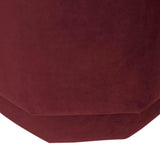 Octavius Ottoman Plum Velvet