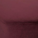 Octavius Ottoman Plum Velvet