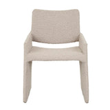 jude dining chair taupe boucle