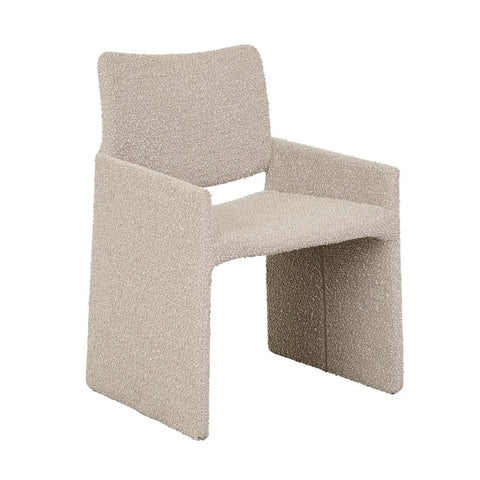 jude dining chair taupe boucle