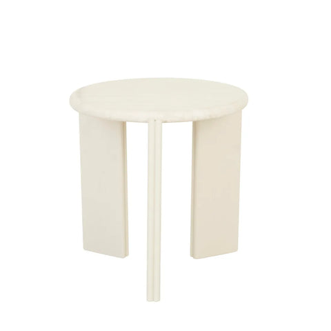 Ray Marble Side Table Travertine