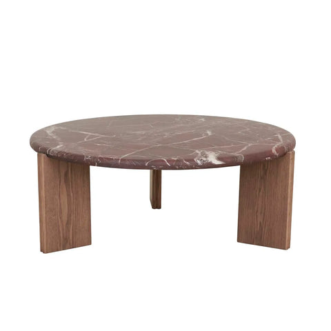 Ray Marble Coffee Table Smoked Rouge
