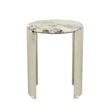 Silas Crescent Marble Side Table