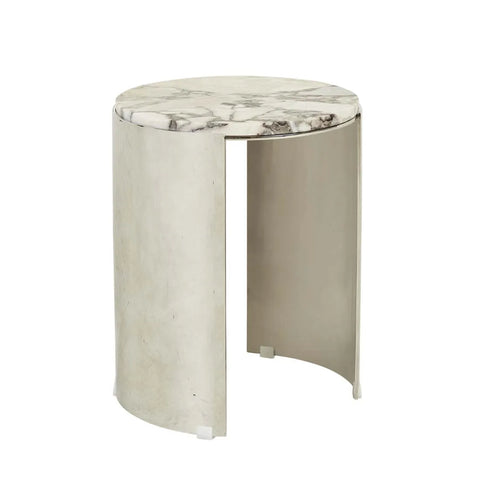 Silas Crescent Marble Side Table