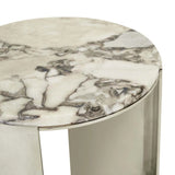 Silas Crescent Marble Side Table