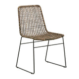 olivia open weave dining chair grey wash