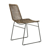 olivia open weave dining chair grey wash