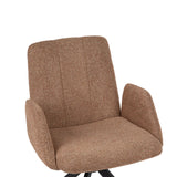 Colson Swivel Dining Chair Copper Tweed