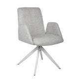 Colson Swivel Dining Chair Vanilla Tweed
