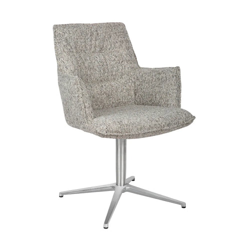 Lawson Swivel Dining Chair Iron Tweed