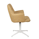 Lawson Swivel Dining Chair Maize Tweed