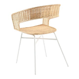 Charlotte Dining Chair Natural/White