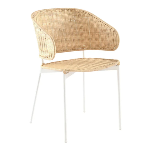 Lily Dining Chair Natural/White