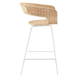Charlotte Barstool Natural/White