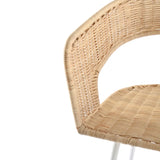Charlotte Barstool Natural/White