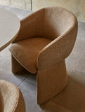 dane dining chair taupe boucle