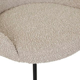 dane dining chair taupe boucle