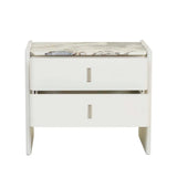 Pearce Marble Bedside Bone