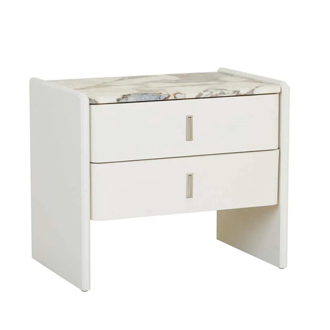 Pearce Marble Bedside Bone