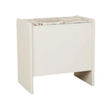 Pearce Marble Bedside Tall Bone