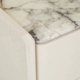 Pearce Marble Bedside Tall Bone