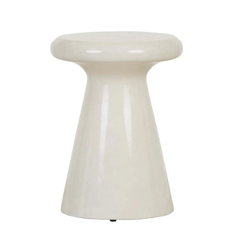 seville podium side table white