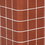 seville tile side table red glaze