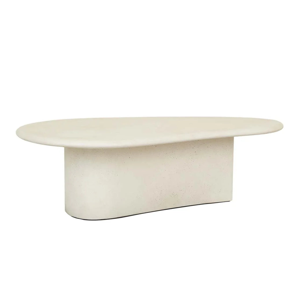 petra curve coffee table ivory