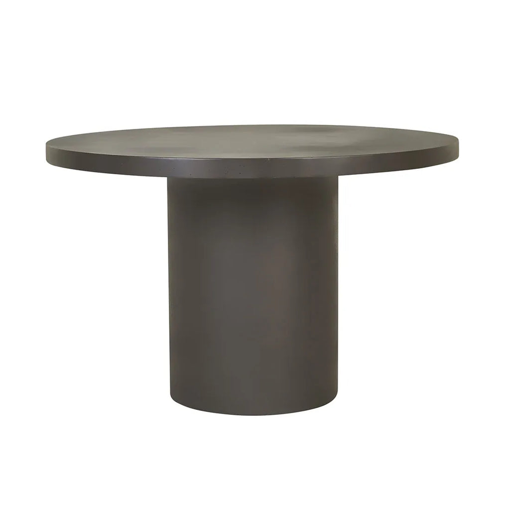 petra round dining table charcoal