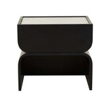 Artie Arc Marble Bedside Black/White