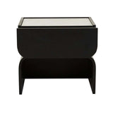 Artie Arc Marble Bedside Black/White