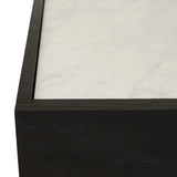 Artie Arc Marble Bedside Black/White