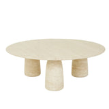Puddle Round Coffee Table Natural Travertine