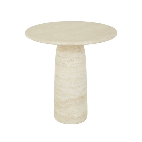 Puddle Side Table Natural Travertine