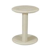 Rudy Marble Side Table Natural Travertine