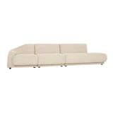 Juno Pebble Left Chaise Soft Wheat