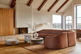 Juno Pebble Left Chaise Soft Wheat