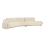 Juno Pebble Left Chaise Soft Wheat
