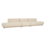 Juno Pebble Left Chaise Soft Wheat