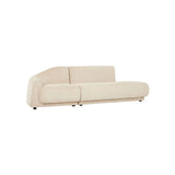 Juno Pebble Left Chaise Soft Wheat